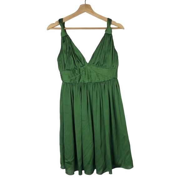 BCBGeneration Emerald Green Y2K Babydoll Mini Dress 4 - Picture 1 of 4